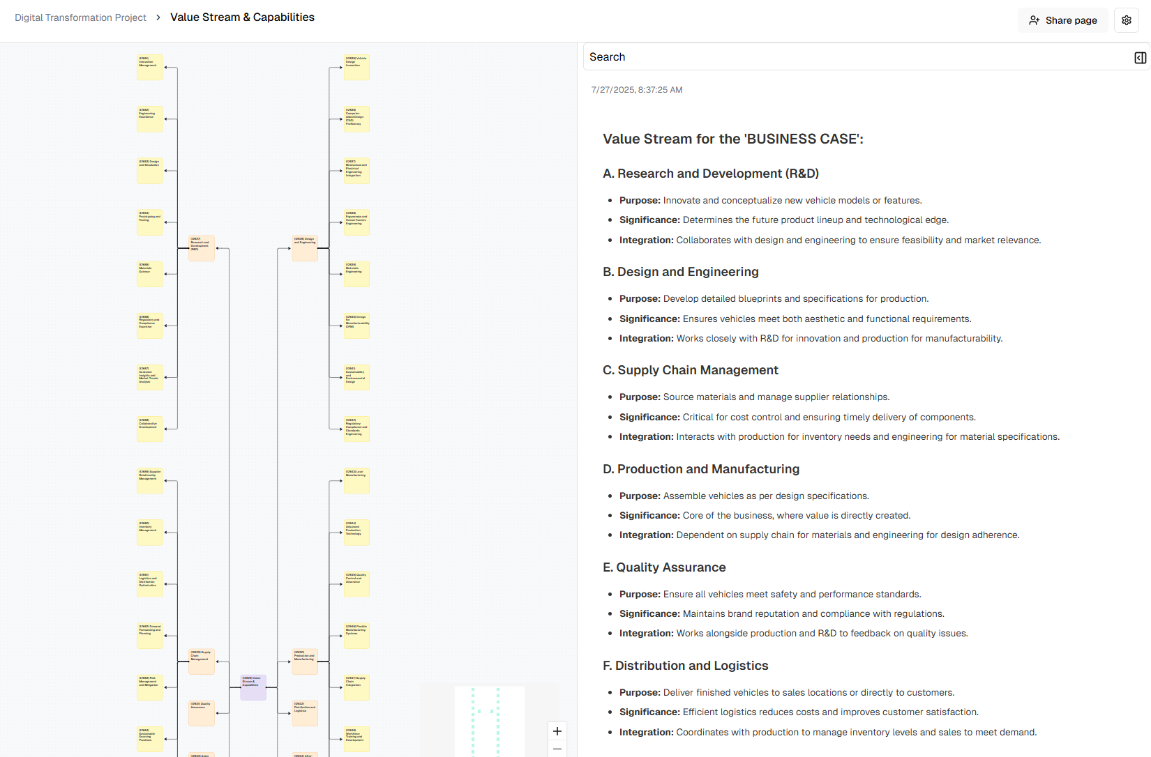 Analyse & Structure — Application Screenshot
